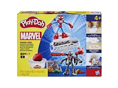 Set de 2 figurine cu lansator si sulita Play Doh Spiderman