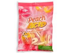 Bomboane gumate Carrefour Sensation cu gust de piersica 250g