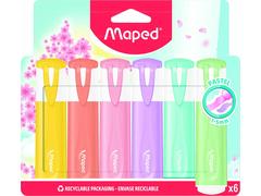 # Set 5 Markere Evidentiatoare Fluo'Peps Classic Pastel Maped, Multicolor