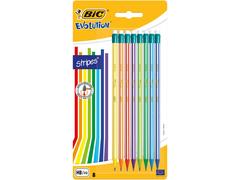 # Creion Grafit Evolution Stripes 646 Cu Radiera, Set 8 Bucati