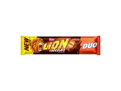 Baton cu interior cu caramel si napolitana, cu ciocolata cu lapte Lion, 60 g
