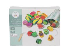 Set legume si fructe din lemn My Little Market, 27 piese