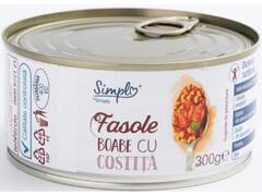 Fasole boabe cu costita Simpl 300g