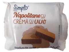 Napolitane cu crema cu cacao Simpl 30 g
