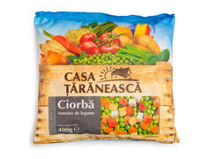 Amestec de legume congelat pentru ciorba traditionala 400g Casa Taraneasca