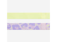 Set de 2 bentițe subțiri sport Galben-Lila Fete