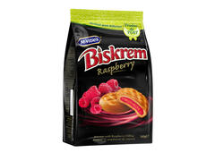 Biscuiti de post cu zmeura Biskrem 160g