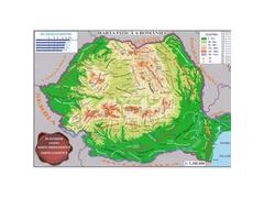 Harta Fizica A Romaniei Pliata