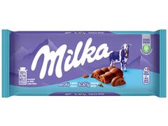 Milka ciocolata  aerata cu lapte 90g