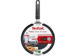 Tigaie pentru clatite Tefal Easy Cook and Clean B5541102, invelis antiaderent Titanium, 28 cm, Negru