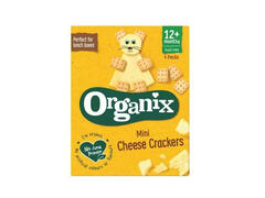 Biscuiti Bio mini cu branza Organix, +12 luni, 4 x 20 g