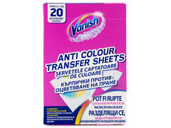 Servetele anti-transfer de culoare Vanish 20 buc
