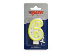 Sisma Lumanare decorativa cifra 6