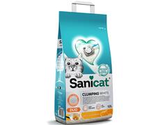 Nisip pentru litiera Sanicat Clumping White Duo 10L