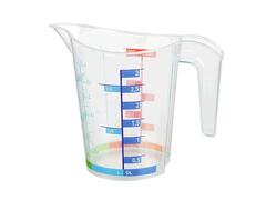 Cana gradata Agora Plast, 300 ml, Transparent/Multicolor