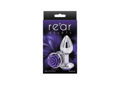 Dildo Anal Metalic Rear Assets Rose Silver Purple Small