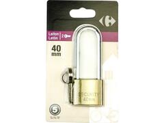 Lacat cu 2 chei Carrefour, 40 mm