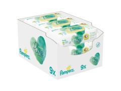 W Servetele umede pentru bebelusi Pampers Coconut Pure, 9 pachete x 42 buc= 378 buc