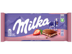 Milka ciocolata cu crema cu capsune 100 g