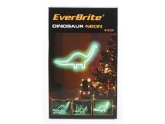 Semn neon LED, forma dinozaur, 32x18x13 cm, Verde