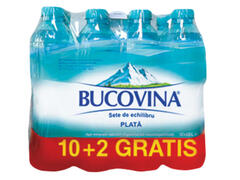 Apa minerala plata Bucovina 0.5L (10+2)