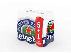 Bere Blonda Lager Fara Alcool Heineken Doza 6x0.5L