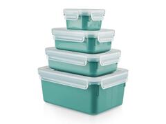 Set 4 caserole Tefal Masterseal N1031010, plastic, Verde