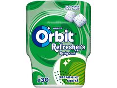 Orbit Refreshers Spearmint Guma de mestecat fara zahar cu arome de menta si mentol 67g