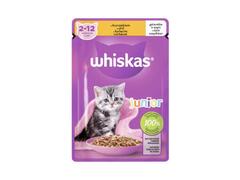 Whiskas Junior hrana umeda pentru pisici junioare, cu pui in aspic 85g