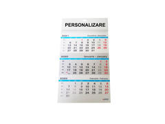 Calendar perete A3 LUCIOS triptic - 3 luni/coala - 12 coli