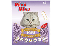 Asternut absorbant Miau Miau Tofu cu parfum lavanda, 6 l