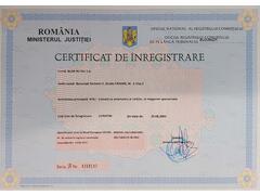 Certificate of operation