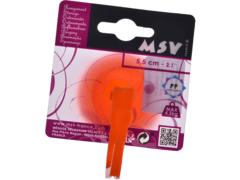 Carlig cu ventuza, plastic, 5,5 cm, orange