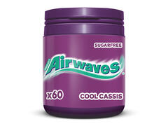 Airwaves Cool Cassis guma de mestecat fara zahar cu arome de mentol si coacaze negre 60 buc 84 g