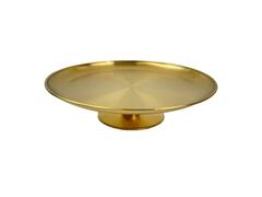 Suport pentru tort Carrefour Home, 30x30x8 cm, Auriu