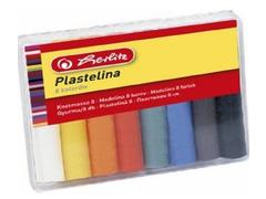 Plastilina Herlitz, 8culori/set