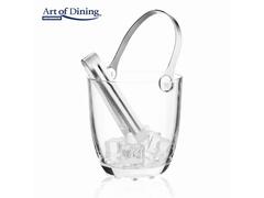 Frapiera din sticla cu cleste din inox Art of Dining Heinner, 750 ML, 13.5x1.7 cm, Transparent