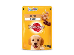 Hrana umeda pentru caini juniori Pedigree, cu pui si orez in aspic, 100 g