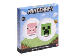 Set 2 farfurii micul dejun Minecraft, 19 cm, Alb cu model