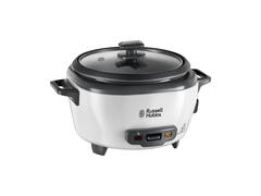 Aparat de gatit orez Russell Hobbs Medium 27030-56, 300 W, 1.4 L, mentinere automata la cald, alb/negru