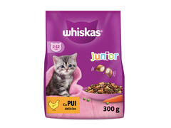 Whiskas Junior hrana uscata cu pui pentru pisici junioare 300g