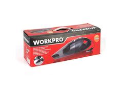 Aspirator auto cu 4 accesorii WorkPro, 12 V, 120 W, Negru