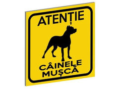 Pliant PVC Cainele Musca Galben Negru 15X15cm (Tip 6)