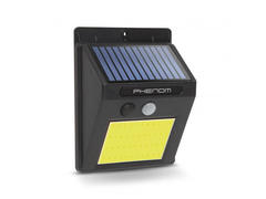 Reflector solar cu senzor de miscare montabil pe perete si 3 LED-uri COB rotative Phenom