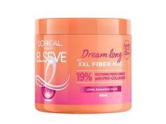 Masca pentru parul lung, deteriorat, L'Oreal Paris Elseve Dream Long, XXL Fiber Mask, 400 ML