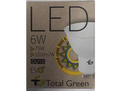 Bec LED EVO Spot Total Green, 6W, soclu GU10, 3000K