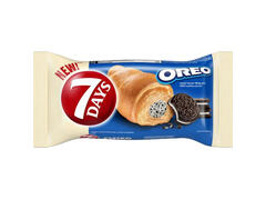 7Days Max Cream & Cookies Croasant cu crema cu aroma de vanilie si bucatele de biscuiti 80g