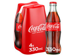 Bautura carbogazoasa Coca-Cola Gust Original, 4 x 0.33 l