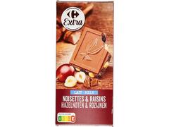 Ciocolata Lapte Alune&Stafide 200G Carrefour