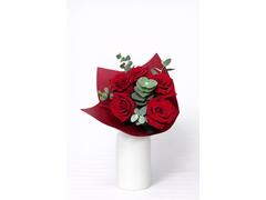 Buchet de 5 trandafiri rosii